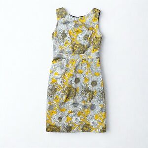 Liberty Of London for Target Yellow & Black Floral Sleeveless Dress Size 4